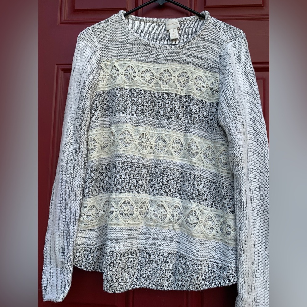 Chicos size 1 pullover sweater